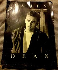 Vintage B&W James Dean Poster. Length 40cm Width 29cm (Approx)