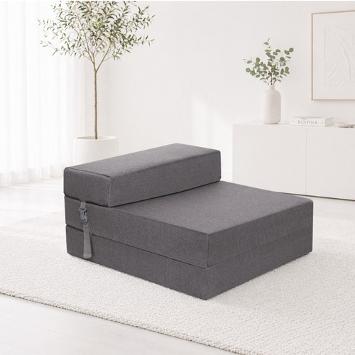Single bed trifold futon - bed,