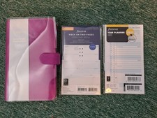 Genuine Filofax Saffiano Rasberry Personal Compact Organiser with New 2026 Diary