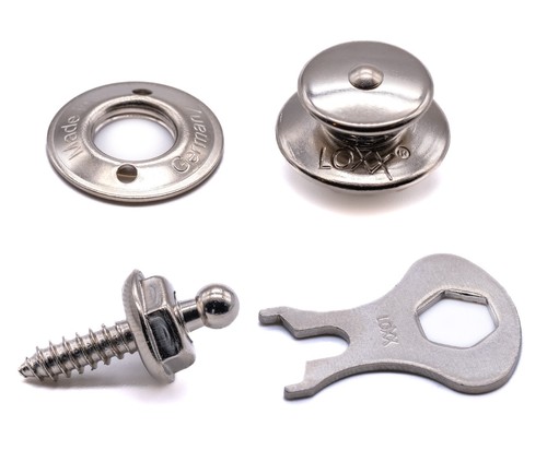 Loxx fastener brass - , nickel