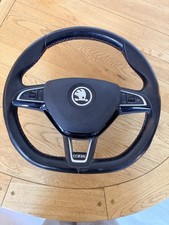 Genuine Skoda steering wheel for Octavia VRS (5E / Mk3) With airbag