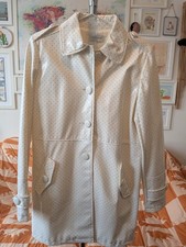 Topshop Cream PVC Patent Polka