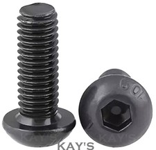 M3 M4 M5 M6 M8 BUTTON HEAD SCREWS HEX ALLEN KEY SOCKET BOLTS 10.9 HIGH TENSILE