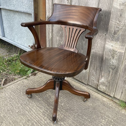 Mahogany edwardian captains - mahogany,