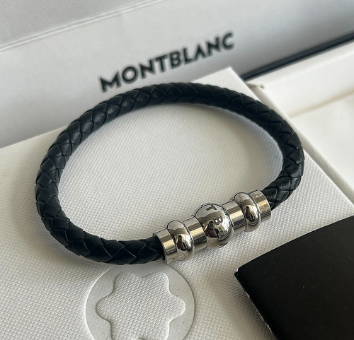 Montblanc black leather - montblanc,