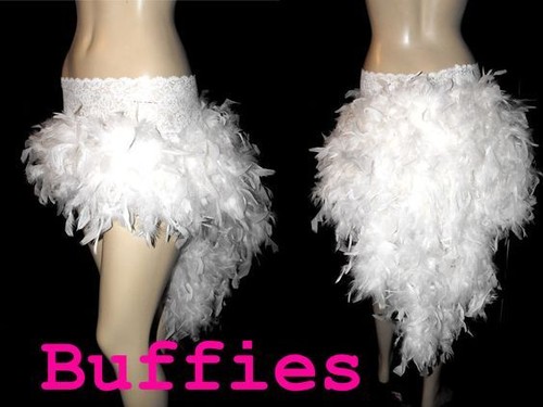 Ladies black feather waterfall - feather,