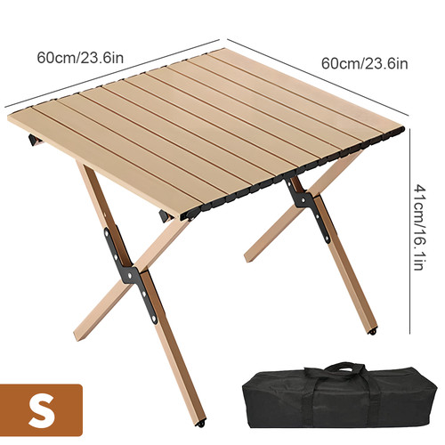 Folding camping table - table, with