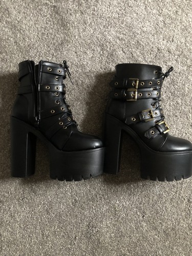 Gothic platform shoes size - gothic,