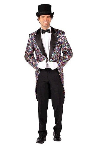 Mens multi coloured sequin - mens,