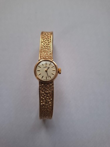 Ladies 9ct gold omega watch - omega,