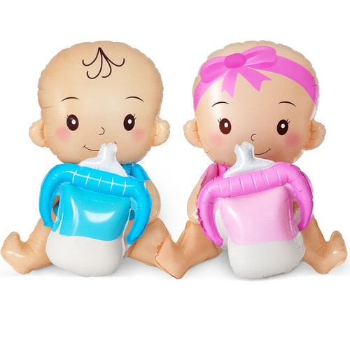 Baby shower foil balloons - balloons, boy