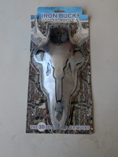 All iron buck - antler, mount