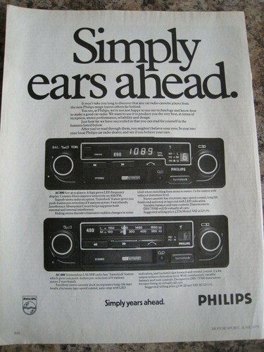 Philips car radio - simply, ears