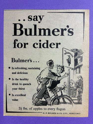 Bulmers cider original 1952 - bulmers,