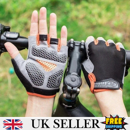 Men cycling gloves - half, finger