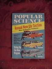 POPULAR SCIENCE January 1959 NEW CARS FORD PLYMOUTH CHEVROLET Nautilus N6A