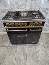 FALCON COOKER  RANGE COOKER 90 CM DUAL FUEL IN BLACK AND  GOLD