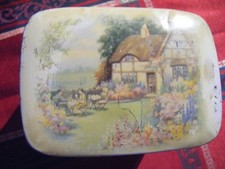 Vintage Barbers Tea Caddy  tin