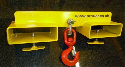Forklift mounted lifting hook - forklift,