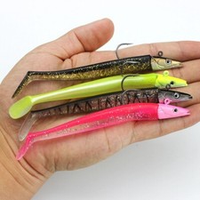 4 Tackle Gear Sea Fishing Saltwater Lures Bass Sandeel Wrasse Cod Pollock