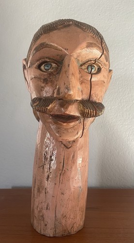 Antique mannequin head bust - antique,