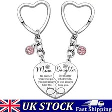 2Pcs Mother Daughter Heart