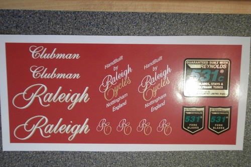 Raleigh clubman decal - raleigh,