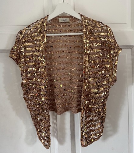 Wallis gold sequin - , embellished