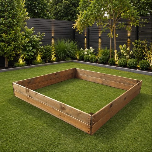 Large raised wooden - raised,