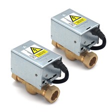 2 x Honeywell Home V4043H 1056 2 Port Motorised Zone Valve 22mm V4043H1056 (Twin