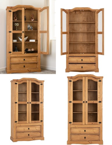 Wooden display unit distressed - unit,