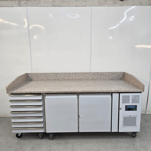 Pizza prep fridge - pizza, stainless