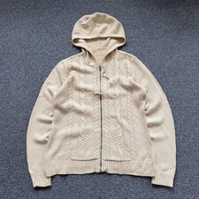 Vintage 90s Cream Cotton Aran