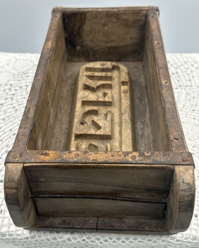 Antique wooden brick mould - brick, mould.