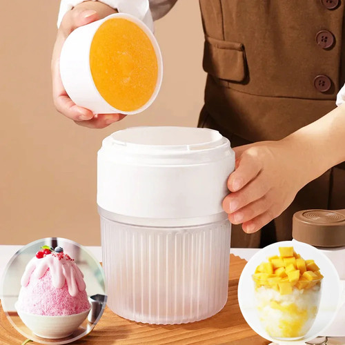 Portable crank ice - ice, crusher