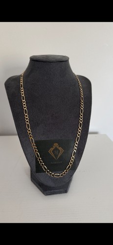 9ct gold figaro chain - 9ct,