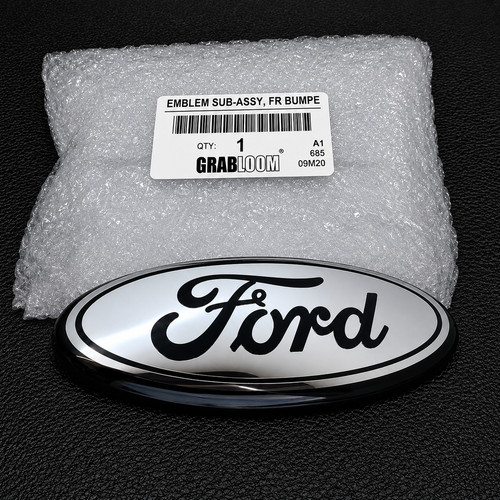 Ford chrome silver oval - chrome,