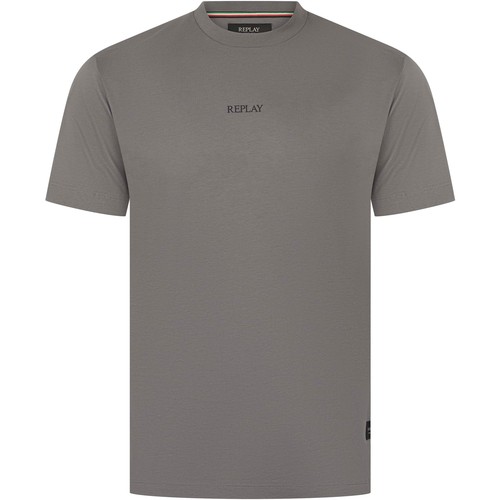 Replay printed logo shirt - printed, t-shirt