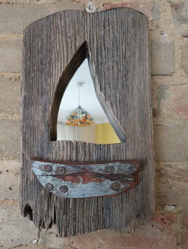 Handmade driftwood sailing - driftwood,