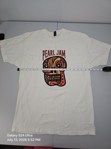 Pearl jam shirt mens cream - jam,