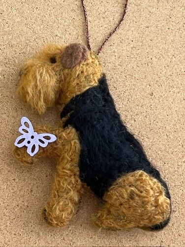 Airedale welsh terrier with - welsh,