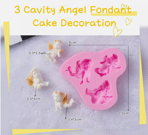 Fairy angels silicone icing - silicone,