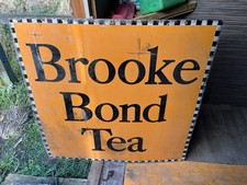 Brooke Bond Large Vintage Enamel Tea Sign