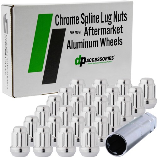 Chrome m14x1 lug - m14x1.50, nuts