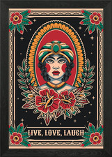Fortune teller vintage tattoo