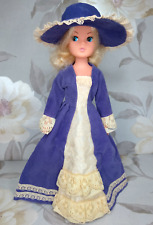 PEDIGREE 1980 SINDY DOLL NOSTALGIA REGENCY GOWN, BONNET & SHOES (44371)(NO DOLL)