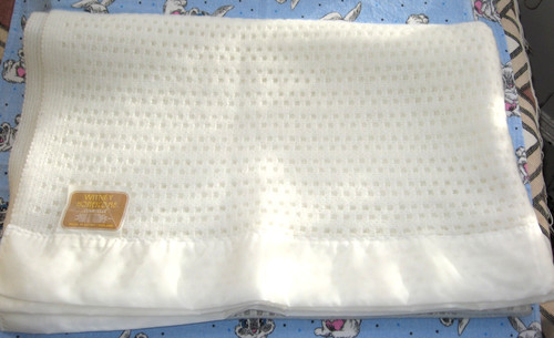 Cellular baby blanket satin - baby,