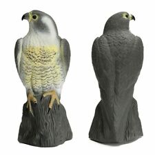 LARGE DECOY FALCON BIRD DETERRENT - GARDEN BIRD PEST CAT REPELLER POND SCARCER