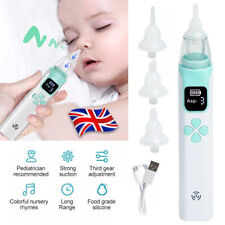 Rechargeable Baby Nasal Aspirator Electric Safe Hygienic Nose Cleaner Infant~
