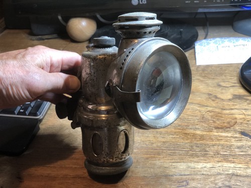 Antique bicycle lamp - powell, &